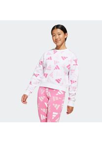 Kinder Sweatshirt "JG CLBRTN SWT", weiß, sportlich, Gr. 152, adidas Sportswear, Obermaterial: 70% Baumwolle, 30% Polyester, Sweatshirts