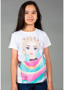 Top Model TOPMODEL Mädchen T-Shirt "TOPModel", weiß, Basic, Gr. 128, Obermaterial: 100% Baumwolle, Shirts, mit tollem Frontmotiv