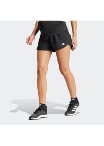 Damen Shorts "PACER MATERNITY", schwarz-weiß, sportlich, Gr. XXL, adidas Performance, clean, Obermaterial: 87% Polyester, 13% Elasthan, Hosen,