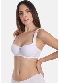 Sassa Mode SASSA Damen Push-up-BH, Gr. 80, weiß, Obermaterial: 90% Polyamid, 10% Elasthan. Futter: 92% Polyamid, 8% Elasthan, bestickt, gemustert, unifarben,
