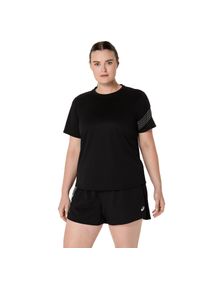 asics Damen Laufshirt "asics ICON SS TOP", schwarz, sportlich, Gr. XL, Obermaterial: 100% Polyester, Shirts