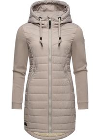 Ragwear Damen Steppmantel "Lucinda Long", weiß, sportlich, Gr. L, Obermaterial: 100% Polyester, Obermaterial Ärmel: 100% Baumwolle, Futter: 100%
