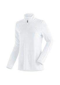 Maier Sports Damen Funktionsshirt "Bianka", weiß, Gr. 46, 100% Polyester, Shirts, funktionaler Damen Midlayer für Outdoor Touren und Ausflüge