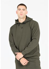Virtus Herren Sweatshirt "Taro", grün, casual, Gr. L, unifarben, 78% Polyester, 17% Viskose, 5% Elasthan, Sweatshirts, mit kuscheliger, einstellbarer