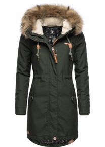 Ragwear Damen Winterjacke "Tawny", grün, modisch, Gr. 4XL, Außenmaterial: 65% Polyester, 35% Baumwolle, Innenfutter: 100% Polyester, Wattierung: 100%