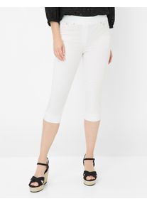 Damen 3/4-Hose "Style PAMINA CAPRI", weiß, Gr. 20, RAPHAELA BY Brax, 96% Baumwolle, 4% Elasthan, Hosen