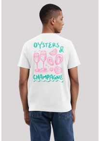F4NT4STIC Herren T-Shirt "Oysters And Champagne", weiß, casual, Gr. XXL, Obermaterial: 100% Baumwolle, Shirts, Premium Qualität