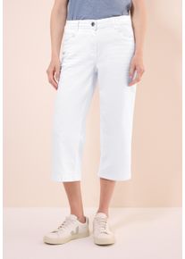 Cecil Damen Loose-fit-Jeans, weiß, casual, Gr. 36, unifarben, Jeans, 78% Baumwolle, 20% Polyester, 2% Elasthan, Jeans, High Waist