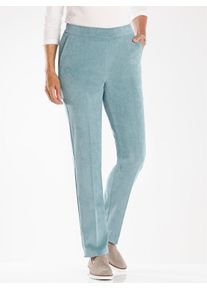 Classic Basics Damen Cordhose, grün, Gr. 48, unifarben, 85% Polyester, 12% Polyamid, 3% Elasthan, Hosen