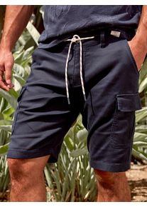 Lerros Herren Cargobermudas "Lerros Modische Cargo-Jog-Bermuda", blau, Gr. 33, 55% Lyocell, 44% Baumwolle, 1% Elasthan, Hosen