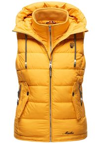 Marikoo Damen Steppweste "Taisaa", gelb, Gr. M, Obermaterial: 100% Polyester Innenmaterial: 100% Polyester, Westen, inklusive Leckerlie-Beutel