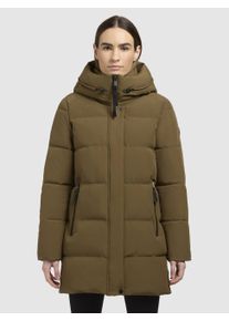 Khujo Damen Steppmantel "LOLA", grün, casual, Gr. S, unifarben, Web, Steppware, Obermaterial: 90% Polyester, 10% Elasthan. Futter: 100% Nylon.