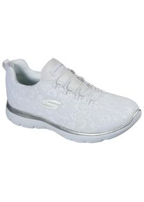 Skechers Damen Slip-On Sneaker "Summits", Gr. 41, weiß, Textil, sportlich, Schuhe, Slipper, Freizeitschuh, Komfortschuh mit Memory Foam