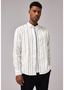 Street One MEN Herren Streifenhemd, weiß, casual, Gr. XXL, gestreift, Web, 100% Baumwolle, Hemden, aus reiner Baumwolle