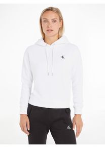 Damen Kapuzensweatshirt "CK EMBROIDERY HD", weiß, casual, Gr. XS, Calvin Klein Jeans, unifarben, bestickt, Sweatware, Obermaterial: 50% Baumwolle,