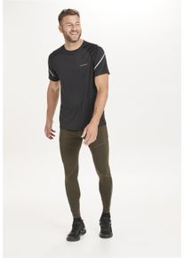 Endurance Herren Funktionstights "SAMIEN", grün, sportlich, Gr. XXXL, mehrfarbig, 72% Nylon, 28% Elasthan, Hosen, mit reflektierenden Elementen