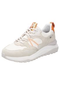 RIEKER SPORT Damen Keilsneaker "Bel Air", Gr. 37, beige, Textil, Lederimitat, sportlich, Schuhe, Freizeitschuh, Halbschuh, Schnürschuh mit