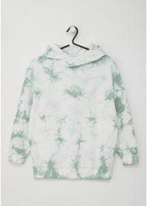 s.Oliver JUNIOR Jungen Kapuzensweatshirt, grün, casual, Gr. 170, mehrfarbig, Sweatware, Obermaterial: 100% Baumwolle, Sweatshirts, mit All-Over Print