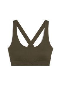 Puma Damen Sport-BH "TRAIN Mid-Impact BH Damen", Gr. XS, grün, Obermaterial: 11% Elasthan, 89% Polyester; Futter: 91% Polyester, 9% Elasthan; Träger: