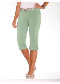 Casual Looks Damen Caprijeans, grün, Gr. 38, unifarben, 97% Baumwolle, 3% Elasthan, Jeans