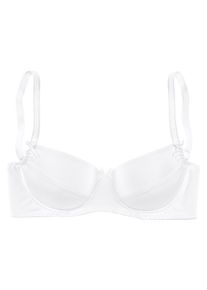 Nuance Damen Push-up-BH, Gr. 115, weiß, Microtouch, Obermaterial: 90% Polyamid, 10% Elasthan, klassisch, BHs, mit Bügel und herausnehmbaren