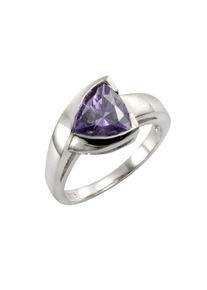 Vivance Damen Fingerring "925/- Sterling Silber rhodiniert Zirkonia", 058 (18,5), Silber 925 (Sterlingsilber), weiß, Silber 925 (Sterlingsilber),