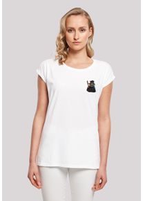 F4NT4STIC Damen T-Shirt "Wizard Cat SHORT SLEEVE TEE", weiß, casual, Gr. XXXL, Obermaterial: 100% Baumwolle, Shirts, Print