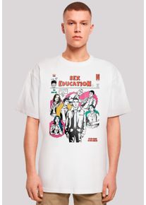 F4NT4STIC Herren T-Shirt "Sex Education Magazine Cover Netflix TV Series", weiß, casual, Gr. XXXL, Obermaterial: 100% Baumwolle, Shirts, Premium