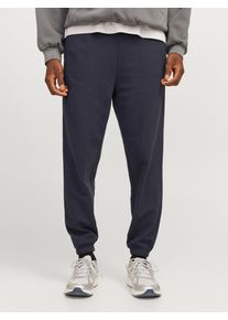 Jack & Jones JACK & JONES Herren Sweathose "JPSTGORDON JJCHARGE SWEAT PANTS IMP", blau, modisch, Gr. S, unifarben, Web, Obermaterial: 60% Baumwolle, 40%