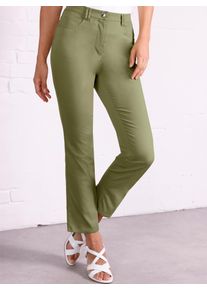 Damen Bequeme Jeans, grün, Gr. 40, CREATION L PREMIUM, unifarben, 40% Baumwolle, 37% Polyester, 20% Modal, 3% Elasthan, Jeans