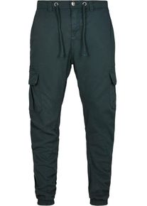 Urban Classics Herren Cargohose "Urban Classics Herren Cargo Jogging Pants", grün, Gr. M, unifarben, 100% Baumwolle, Hosen