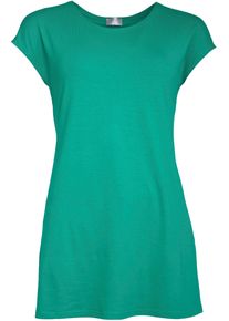 Seidel Moden Damen Longshirt, grün, casual, Gr. 38, unifarben, Jersey, Obermaterial: 95% Viskose, 5% Elasthan, Shirts, MADE IN GERMANY