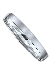Firetti Trauring "Schmuck Geschenk Gold 375 Hochzeit Ehering Trauring "LIEBE"", 16,5, ohne Brillant, Weißgold 375, 3,5mm, weiß, Weißgold 375,