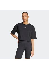 Damen T-Shirt "ESS CROP TEE", schwarz, sportlich, Gr. XL, adidas originals, Obermaterial: 100% Baumwolle, Shirts