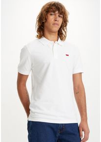 Levi's LEVI'S Herren Poloshirt "LE SLIM HOUSEMARK POLO", weiß, casual, Gr. XXL, Piquu00e9, Obermaterial: 96% Baumwolle, 4% Elasthan, Shirts