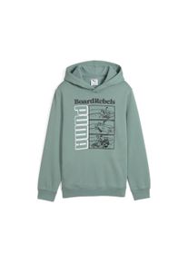 Puma Kinder Kapuzensweatshirt "MID90S HOODIE FL B", grün, sportlich, Gr. 152, bedruckt, Fleece, Obermaterial: 66% Baumwolle, 34% Polyester,