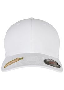 Flexfit Damen Flex Cap "Flexfit Accessoires Flexfit Recycled Polyester Cap", weiß, casual, Gr. L, unifarben, 97% Polyester (Recycelt), 3% Elasthan,