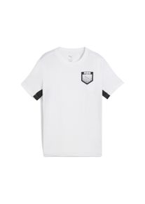 Puma Kinder T-Shirt "Active Sports Graphic T-Shirt Jungen", weiß, Gr. 140, bedruckt, 100% Baumwolle, Shirts