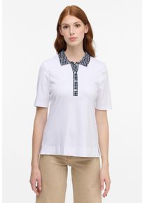 Eterna Damen Poloshirt "REGULAR FIT", weiß, casual, Gr. 34, Jersey, 100% Baumwolle, Shirts