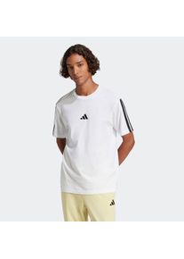 Herren T-Shirt "M 3S SJ T B", schwarz-weiß, sportlich, Gr. XL, adidas Sportswear, Obermaterial: 100% Baumwolle, Shirts