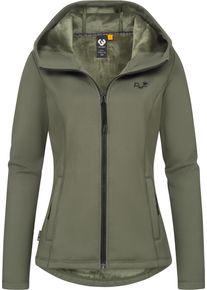 Ragwear Damen Kapuzensweatjacke "Lyshka", grün, sportlich, Gr. XL, Sweatware, Material: 95% Polyester, 5% Elasthan, Sweatjacken, Sportliche weiche