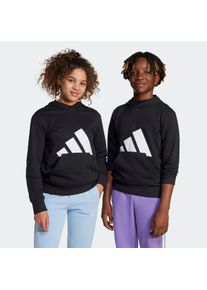 Kinder Kapuzensweatshirt "J BL FT HD 280", schwarz-weiß, sportlich, Gr. 176, adidas Sportswear, Obermaterial: 55% Baumwolle, 36% Polyester, 9%
