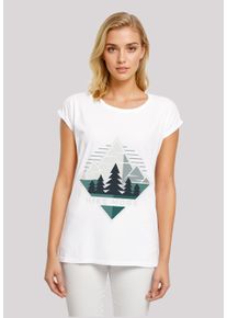 F4NT4STIC Damen T-Shirt "Hike More Mountains", weiß, casual, Gr. XXXL, Obermaterial: 100% Baumwolle, Shirts, Premium Qualität
