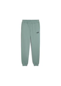 Puma Herren Trainingshose "ESS NO. 1 LOGO SWEATPANTS FL CL (S)", grün, sportlich, Gr. S, unifarben, Fleece, Obermaterial: 66% Baumwolle, 34%