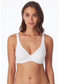 Schiesser Damen Bügel-BH ""Air"", Gr. 85, weiß, Microtouch, Obermaterial: 85% Polyamid, 15% Elasthan, unifarben, casual, BHs, mit Spacer-Lining