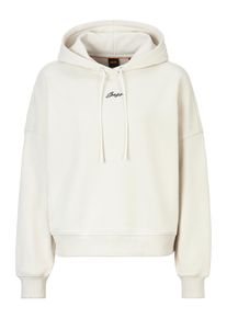 BOSS Orange Damen Hoodie "Ehoody Premium Damenmode", weiß, casual, Gr. S, unifarben, Sweatware, Obermaterial: 100% Baumwolle, Sweatshirts, mit