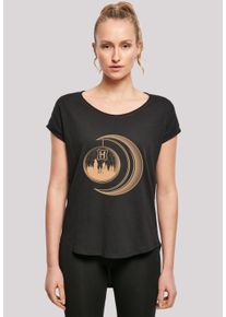 F4NT4STIC Damen T-Shirt "Harry Potter Hogwarts Moon", schwarz, casual, Gr. S, Obermaterial: 100% Baumwolle, Shirts, Print