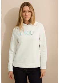 Cecil Damen Sweatshirt, weiß, casual, Gr. XL, unifarben, Web, 60% Baumwolle, 40% Polyester, Sweatshirts, im soften Baumwoll-Mix