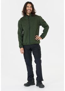 WHISTLER Herren Fleecejacke "Sampton", grün, sportlich, Gr. 5XL, meliert, 100% Polyester, Jacken, aus schnell trocknenden Materialien