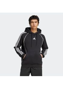 Herren Kapuzensweatshirt "TEAMGEIST HD", schwarz-weiß, sportlich, Gr. L, adidas originals, Obermaterial: 70% Baumwolle, 30% Polyester, Sweatshirts
